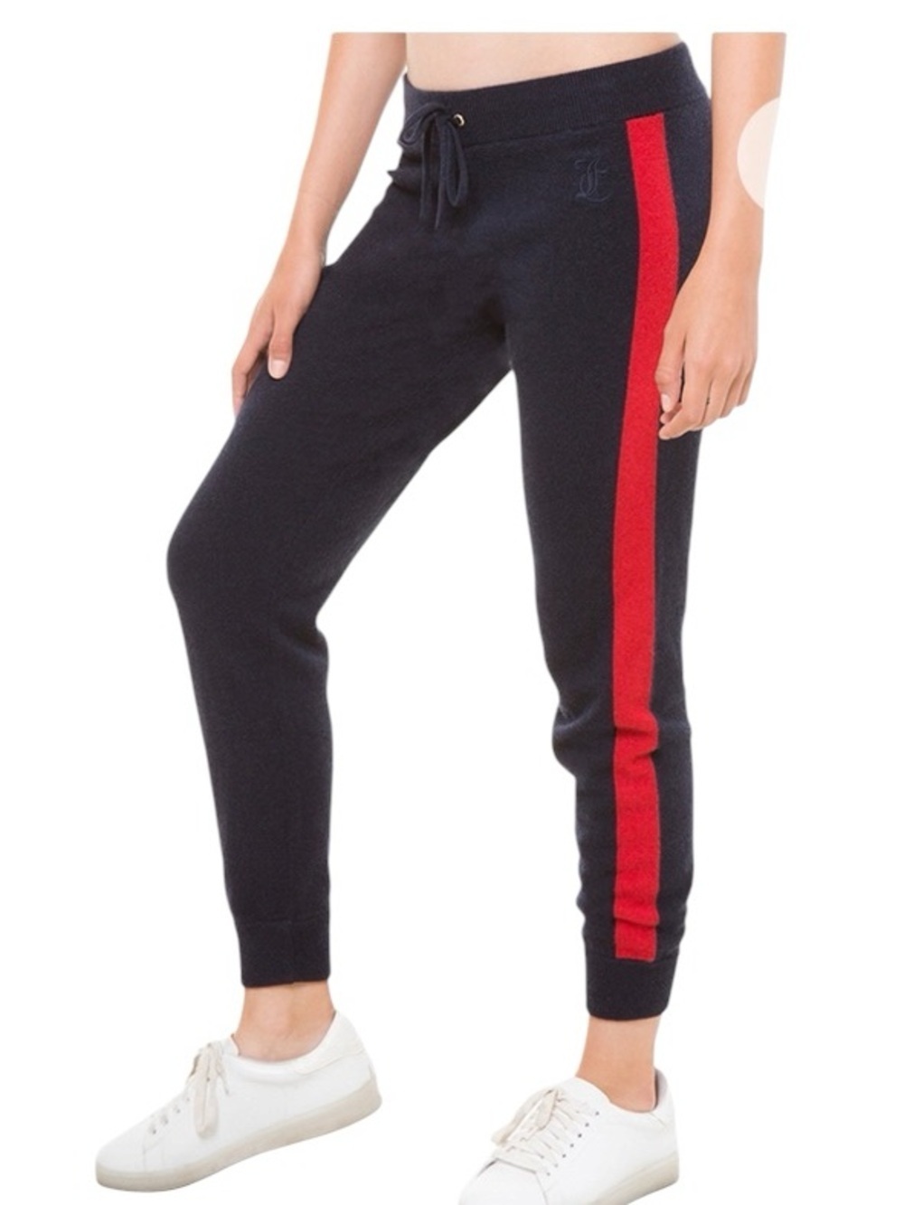 Juicy Couture Black Red Cashmere Colorblock Joggers NEW size small
Black Label
